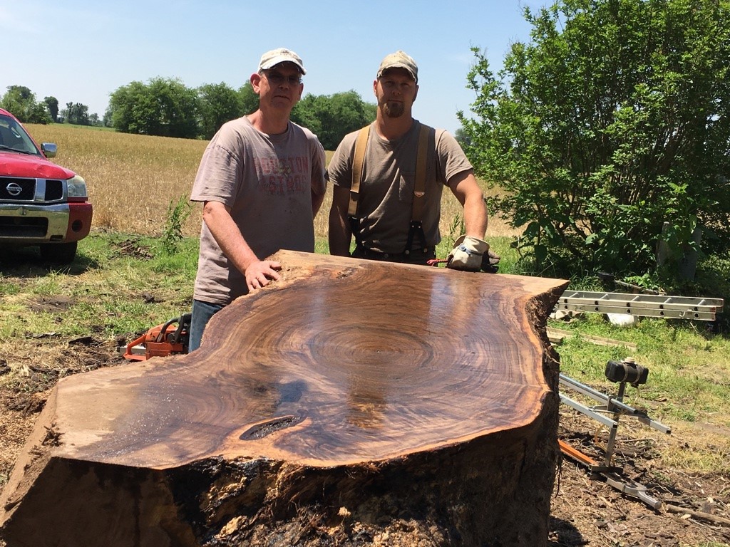 32" wide walnut 