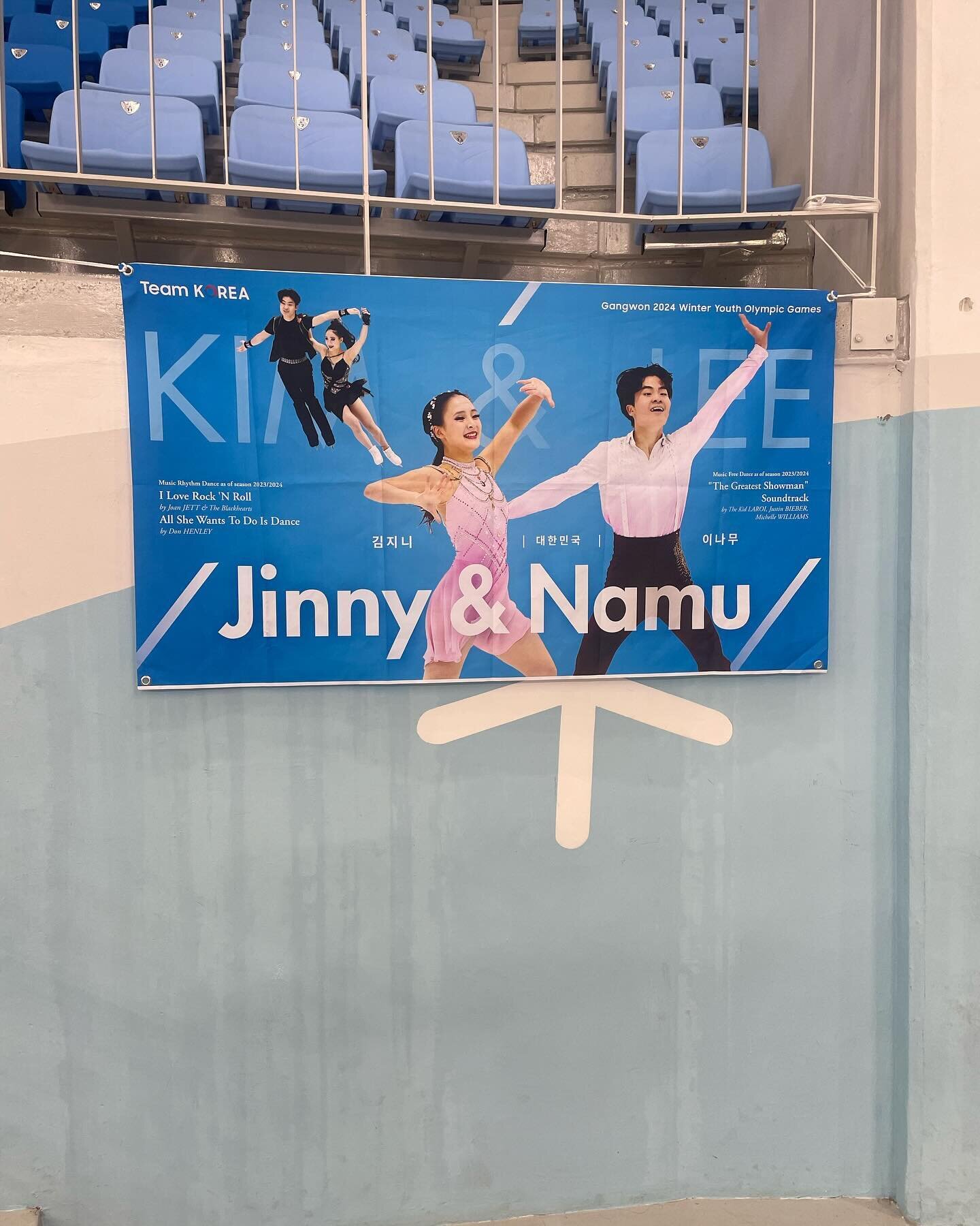Last day today.  Team event good luck Jinny and Namu😀 #vancouvericedance #teamkorea #gangwon2024