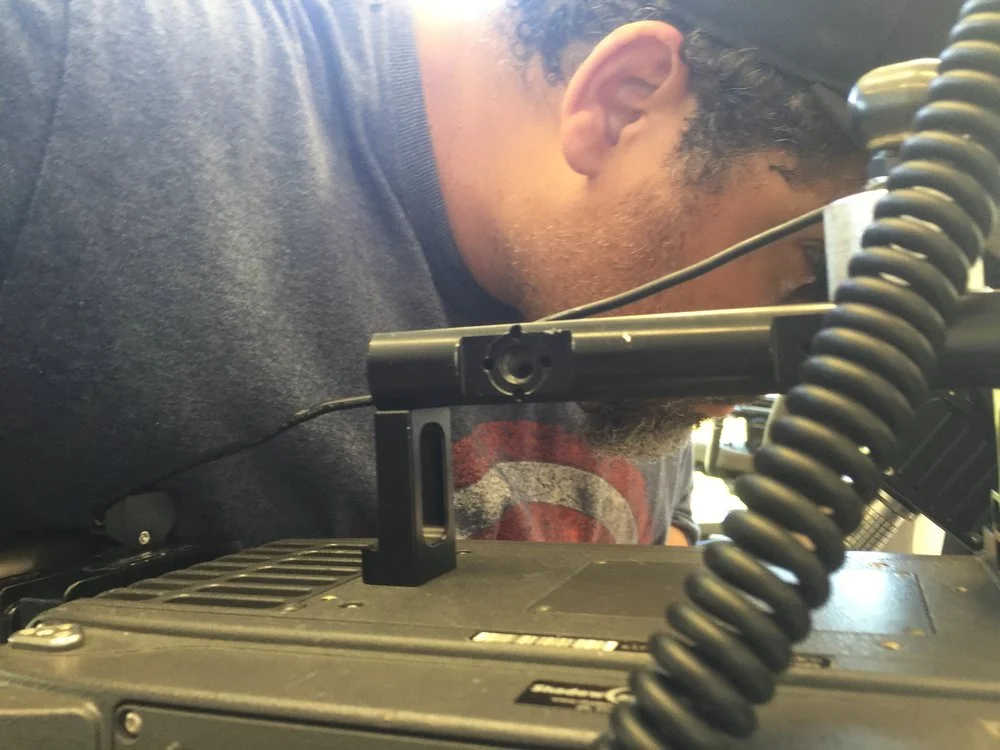 Matt Boatright-Simon operating Arri Alexa on UCLA production for Grand Challenges shoot.
