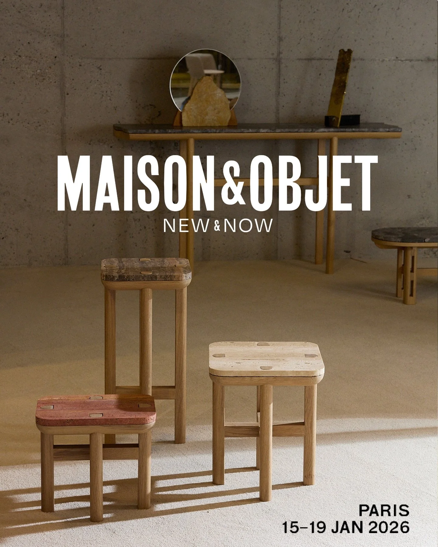 This week, January 15-19, come visit us at Maison&amp;Objet Paris! I'm thrilled to be among 9 other Belgian brands handpicked by @belgiumisdesign. Let&rsquo;s meet and share ideas on design, sustainability, and more 💫

&mdash;

@maisonetobjet Paris
