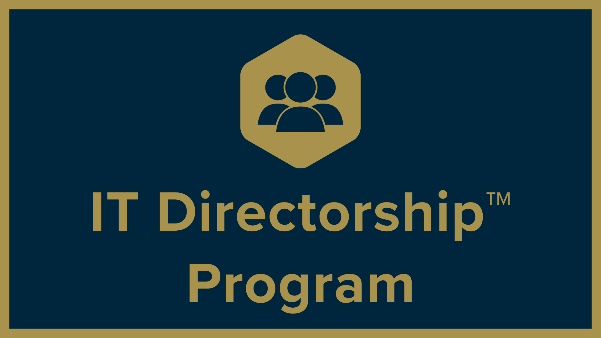 IT Directorship™ Program — IT Directorship™