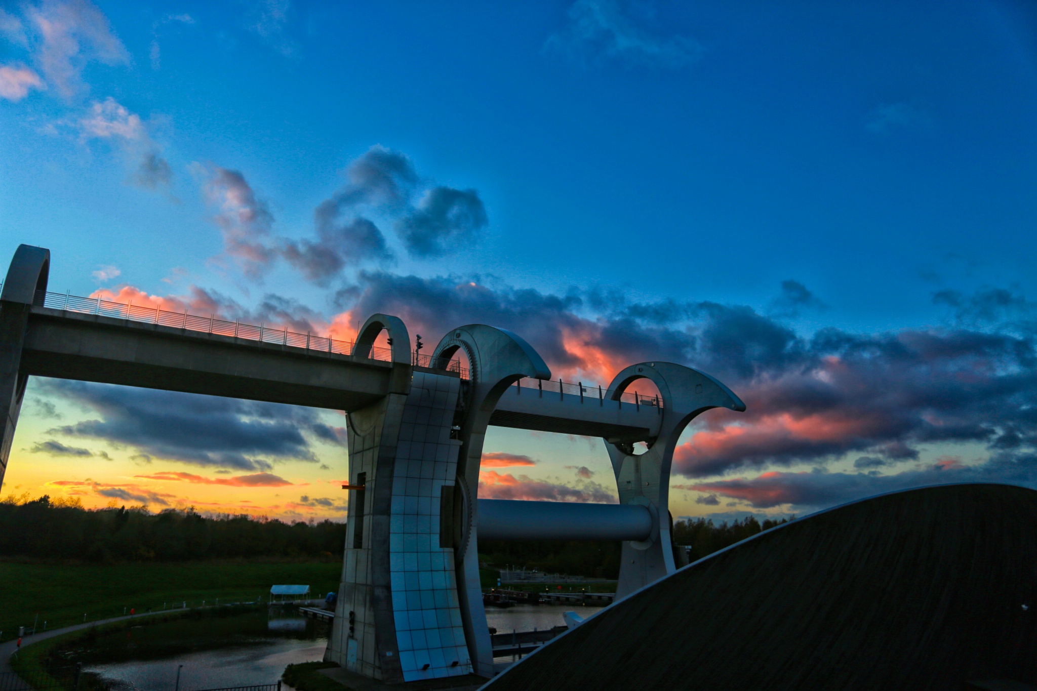 Falkirk Wheel Dusk