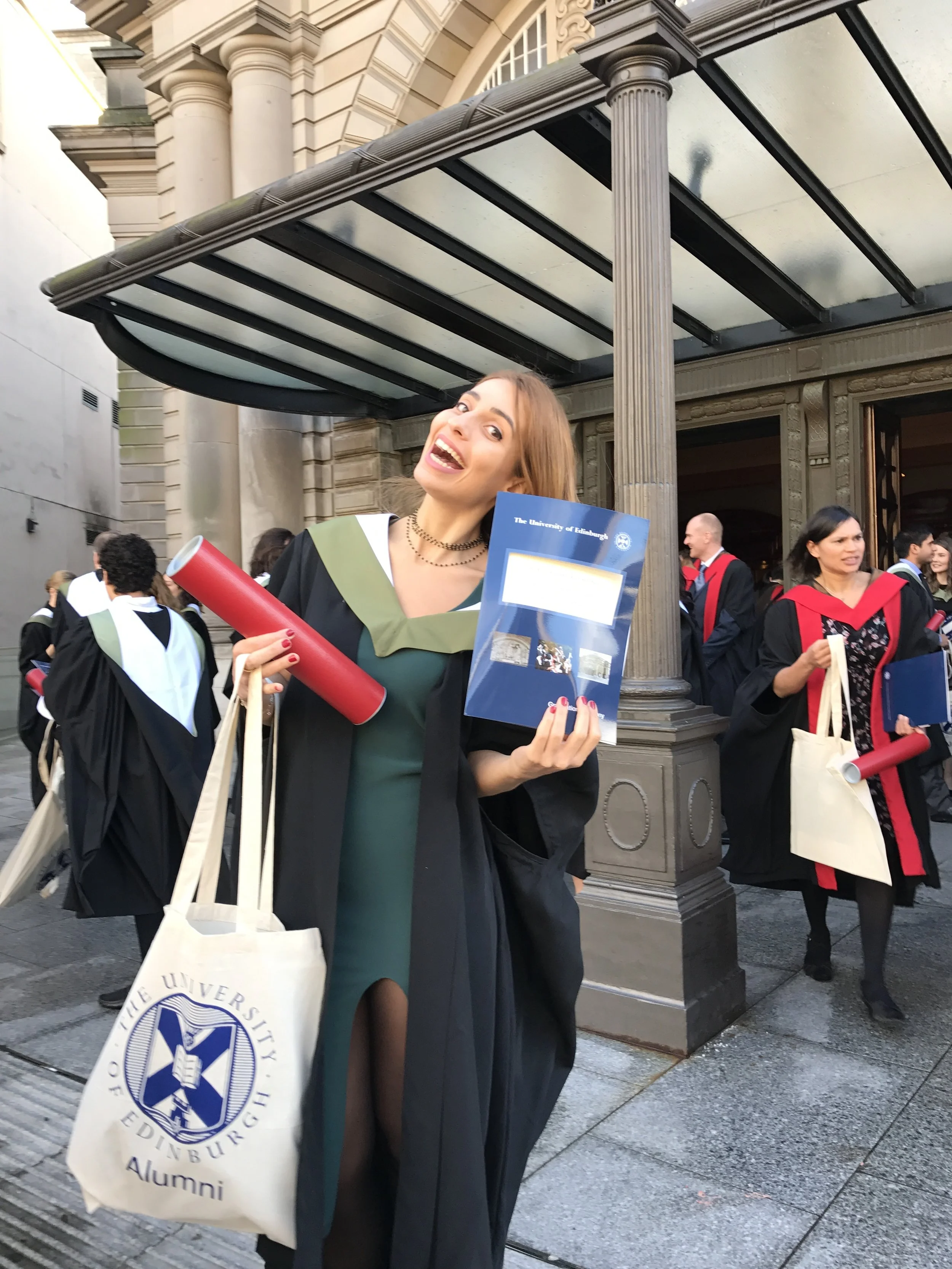 Maria looking thoroughly delighted!