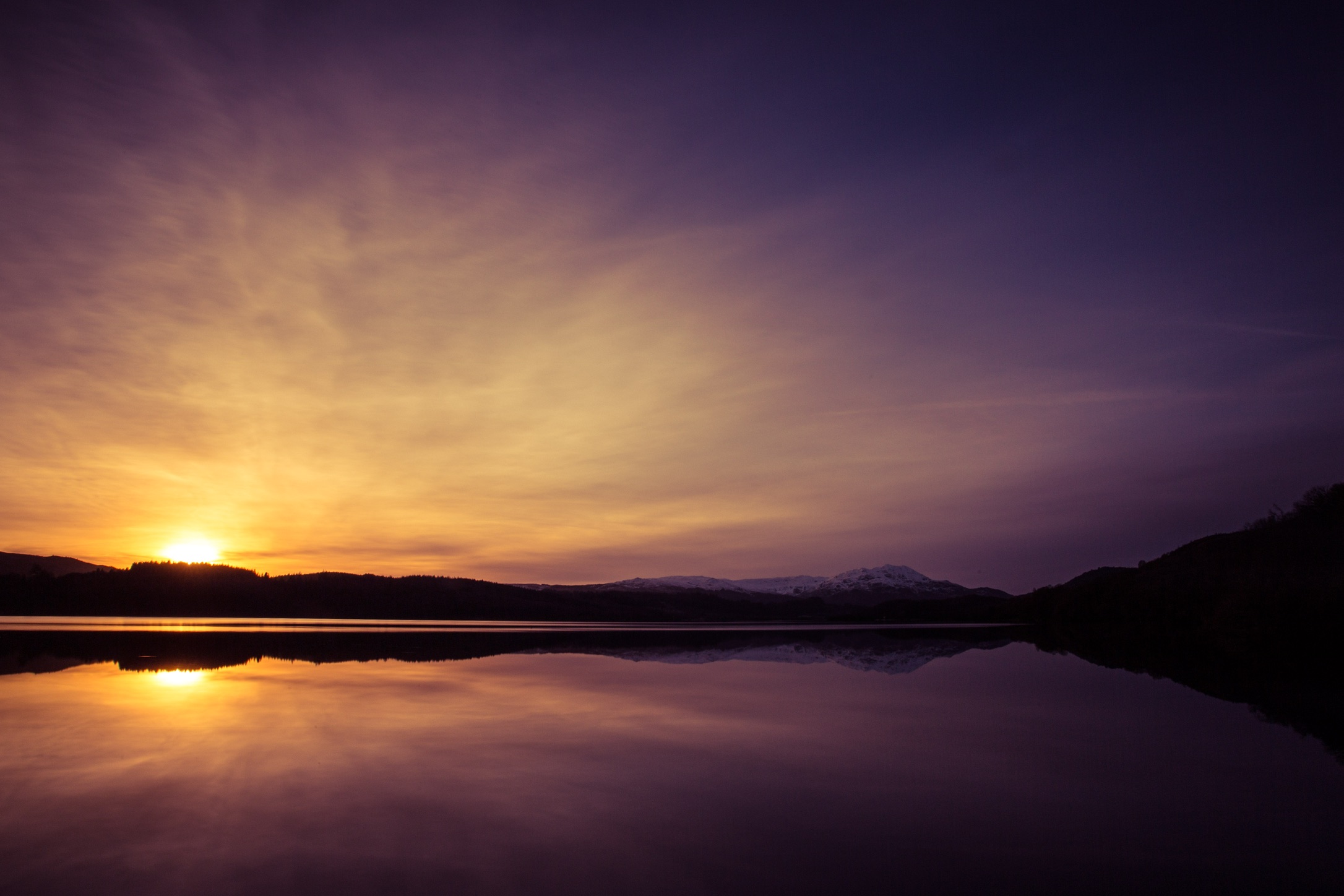 Sunset at Loch Achray