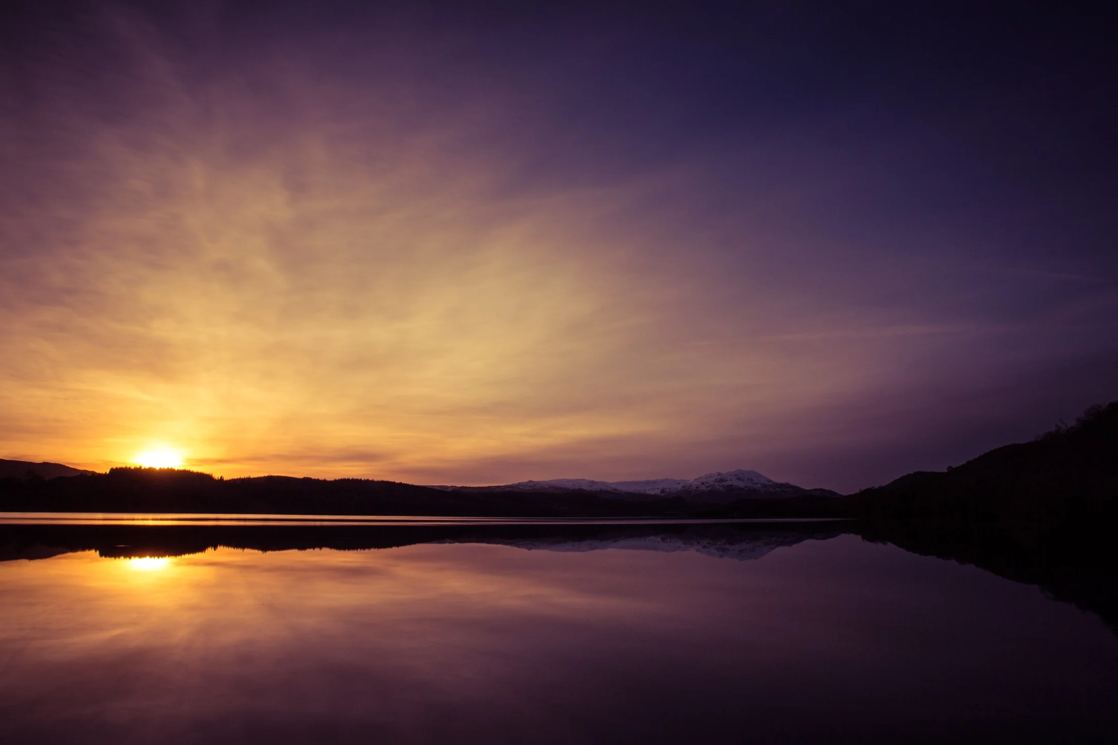 Sunset at Loch Achray
