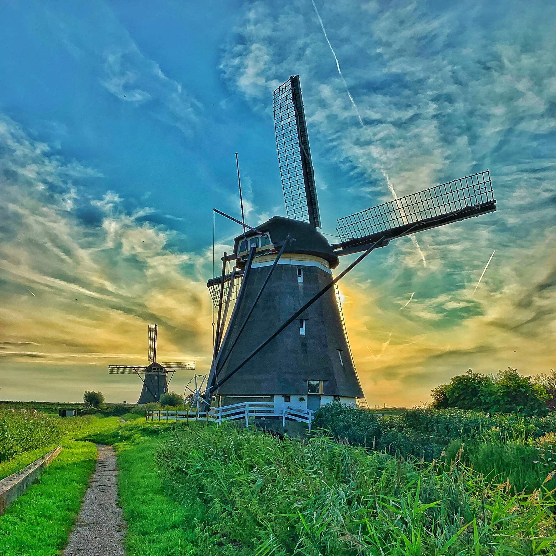 Two of the Windmills at Sevenuizen