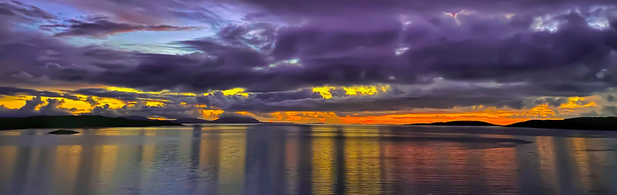 Gairloch Bay at dusk.