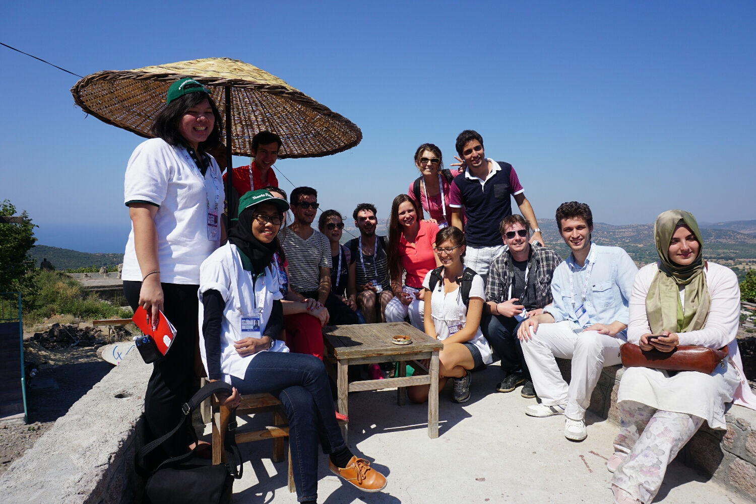 On top of a hill at Behramkale village 