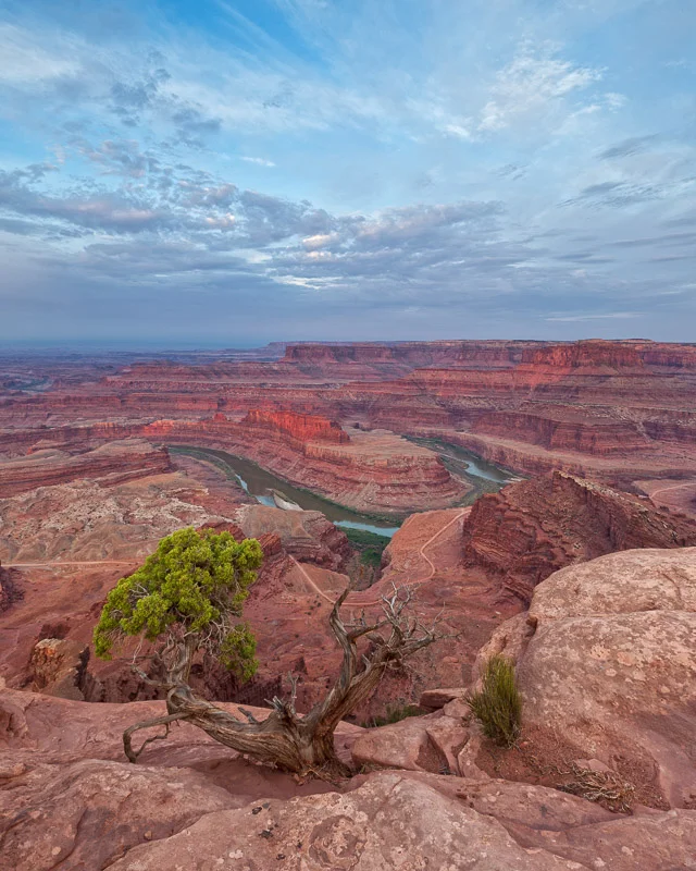 Clouds Over Dead Horse Point at Sunrise, Utah