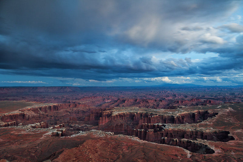 Clouds Over White Rim from Grandview Point, Utah