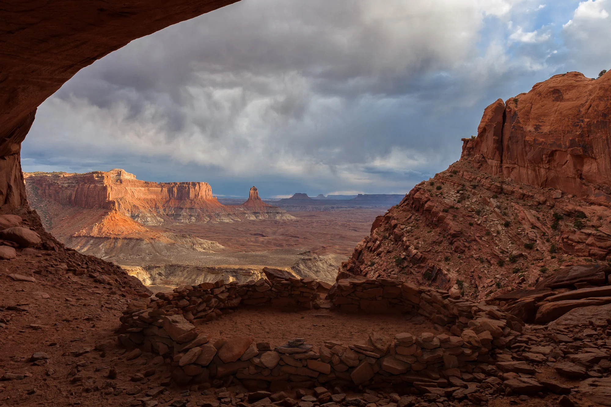 Last Light at False Kiva, Canyonlands National Park, Utah
