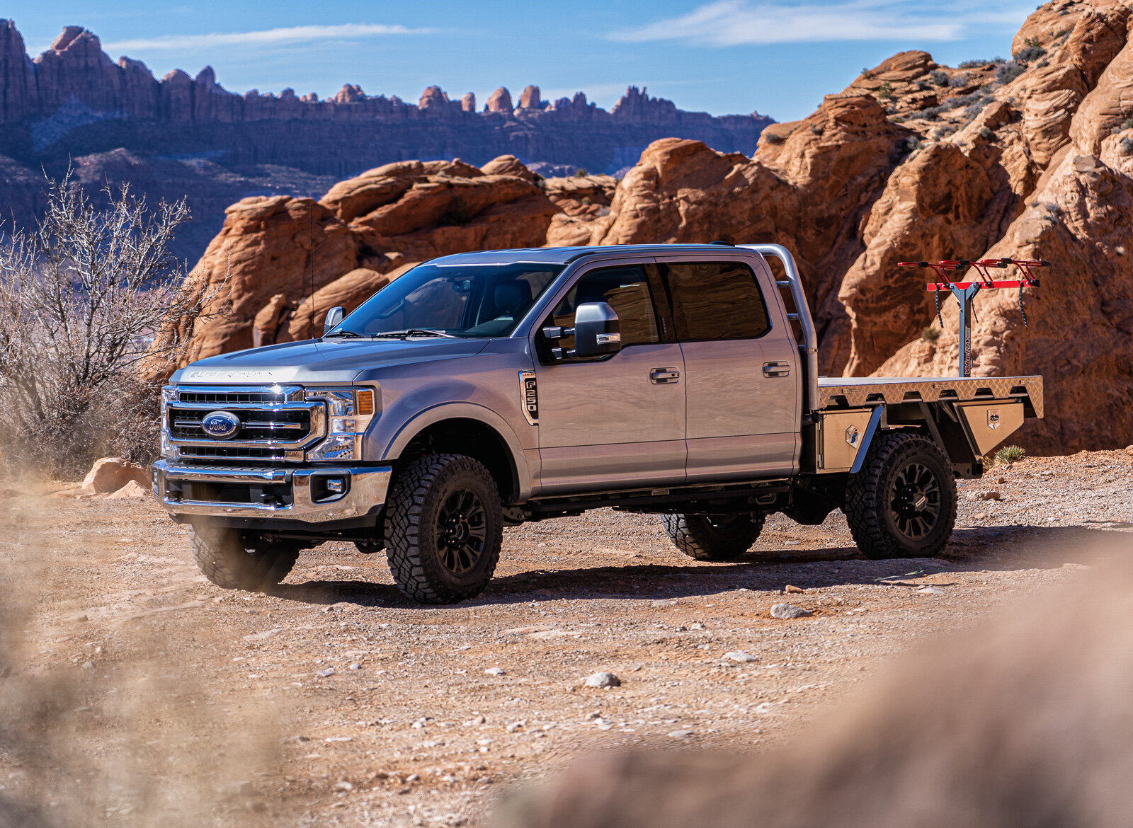 Ford F250 Tremor with Norweld Deluxe Weekender Tray in Moab, Uta