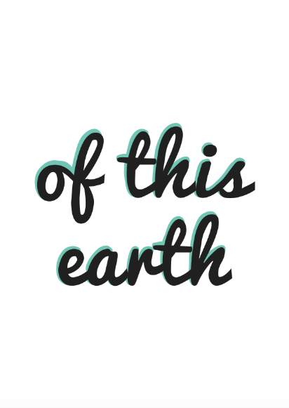 Of this earth Jewellery makers come seaglass hunters requested a natural, flowing logo for their start-up business.