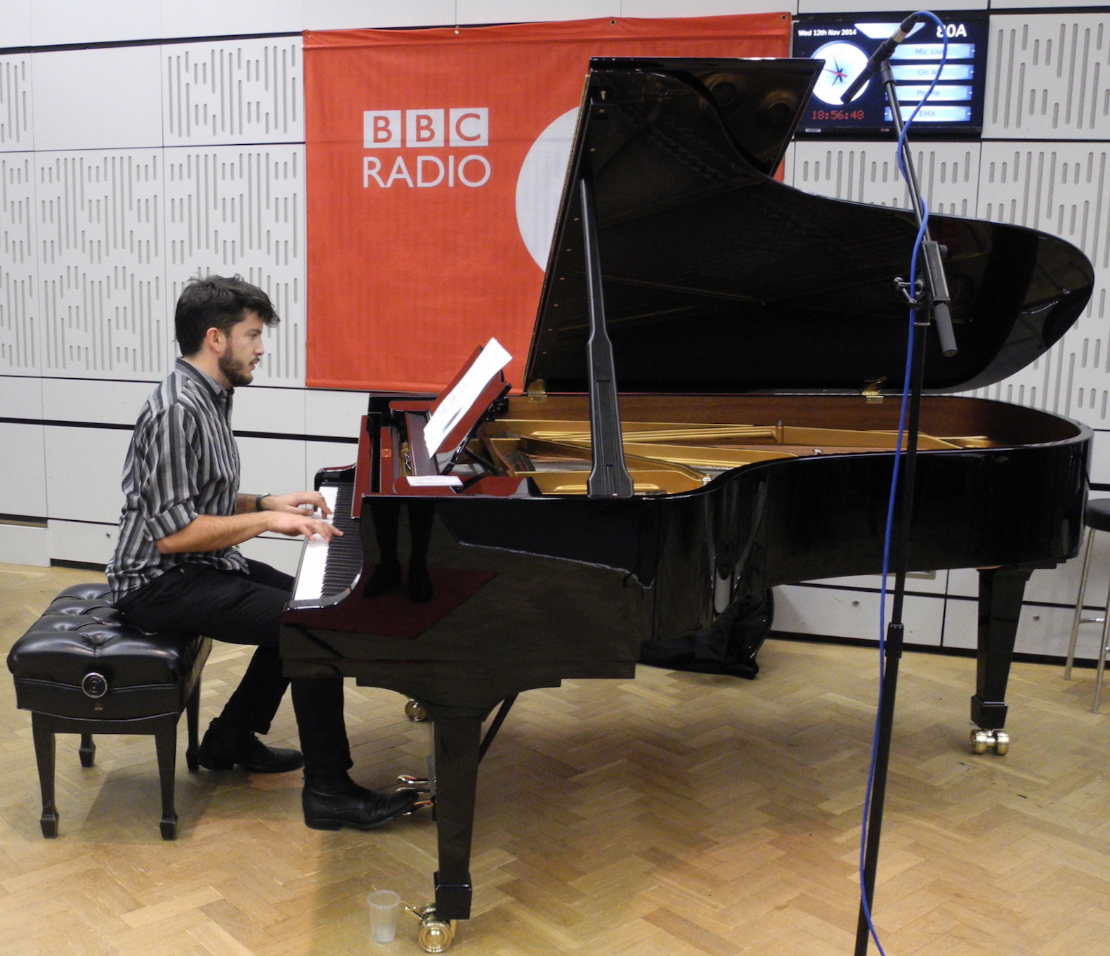  Recording piano for Jarvis Cocker, live at the BBC 