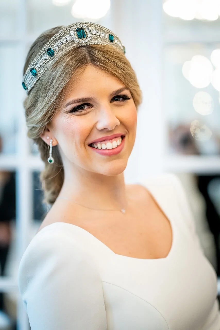 Novias Con Tocado Carmen Maria Mayz