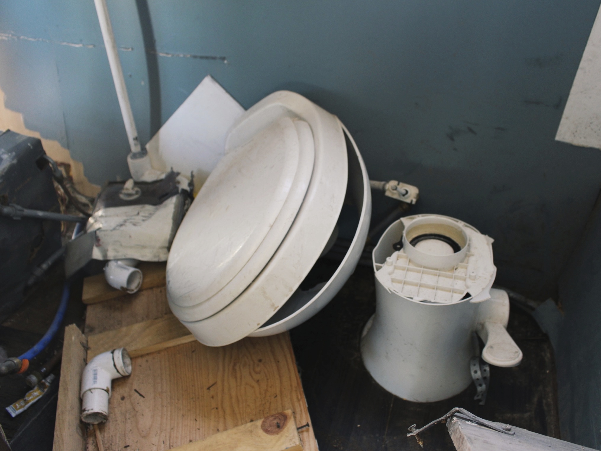 The ruin of our bathroom