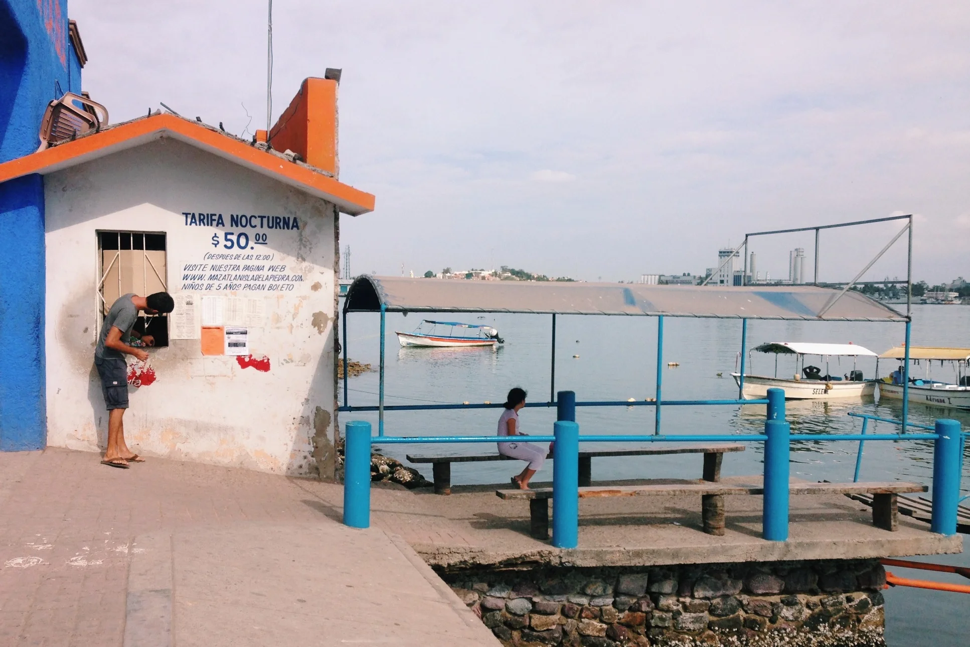 Paying for the water taxi