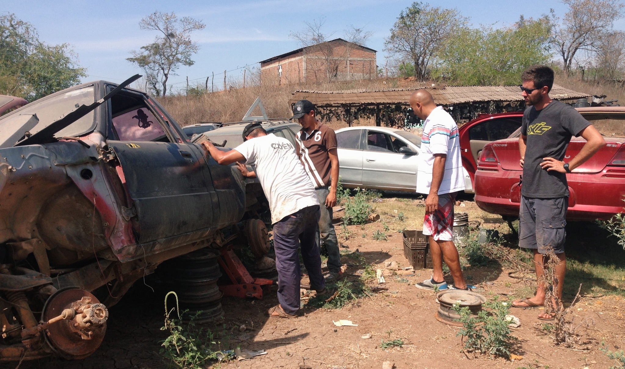 A 4x4 Toyota we decided to explore further