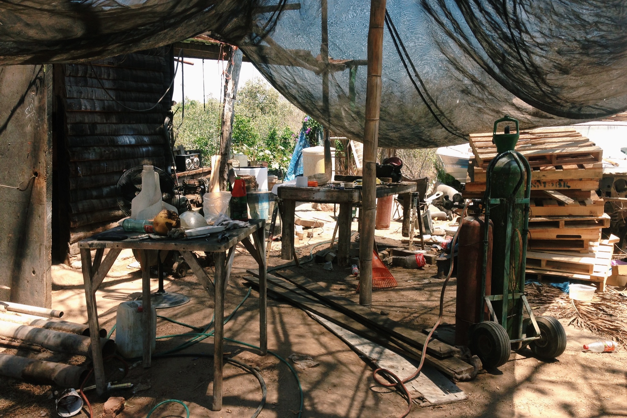 Dani's shop is a little rustic