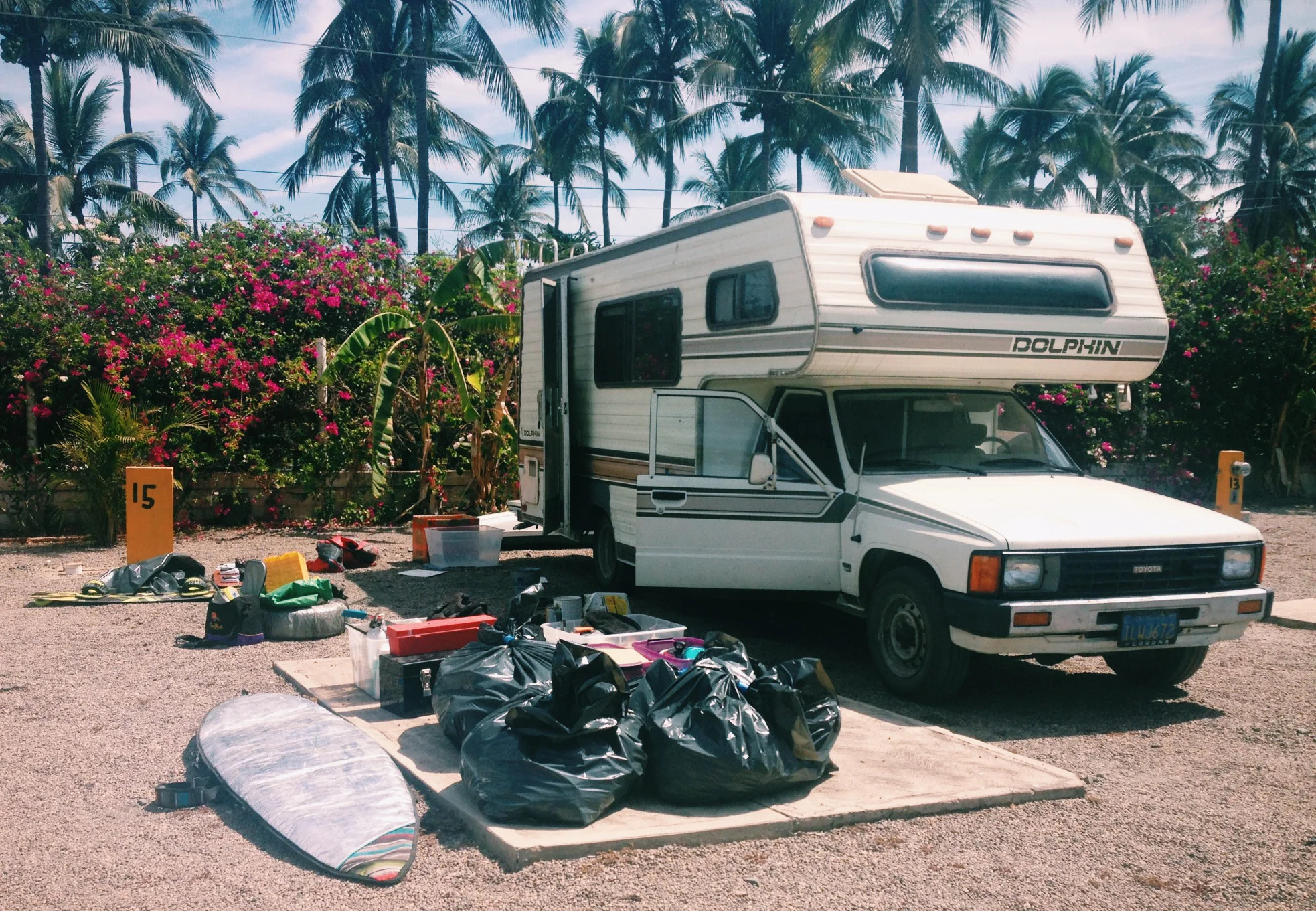 All our belongings packed up.