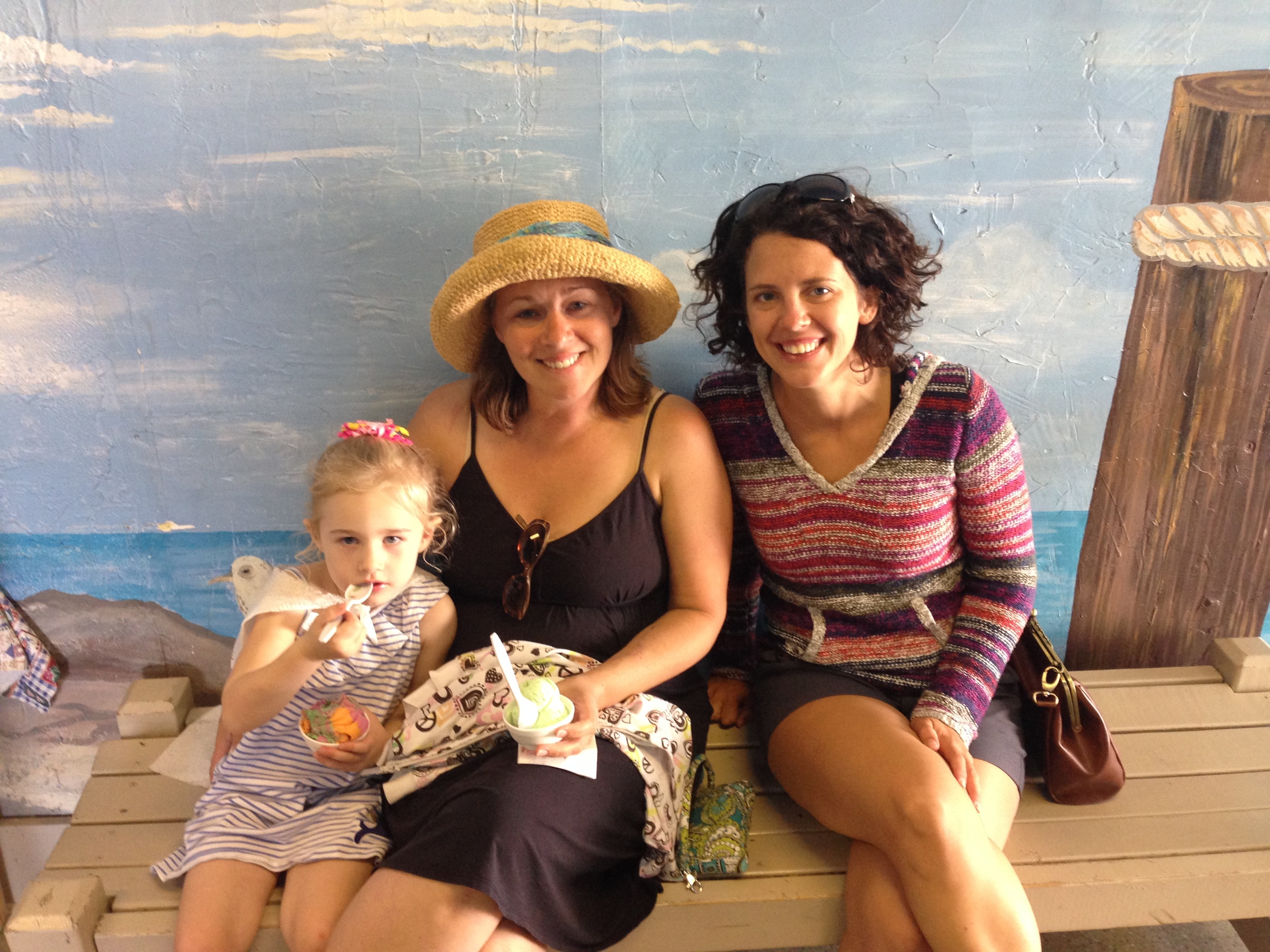 Jacqui, her cousin Sarah, and niece Katie 
