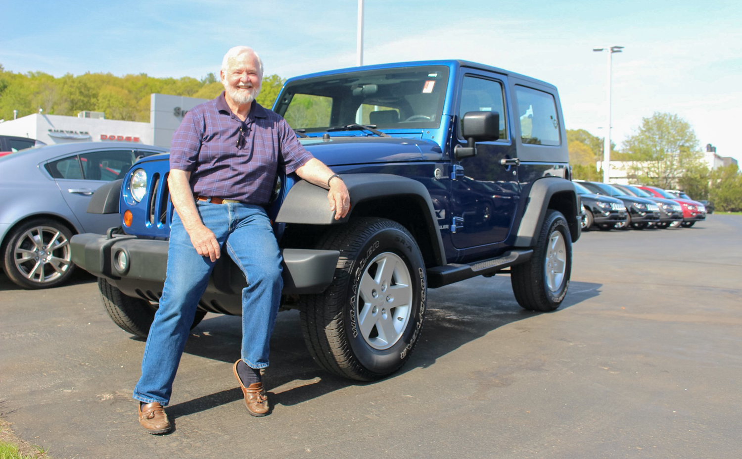 Butch modeling for their new-to-them tow vehicle!