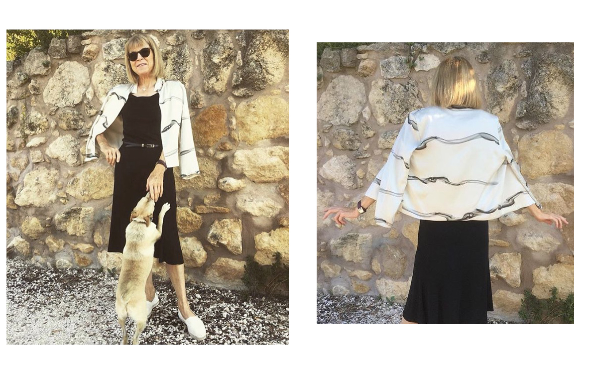 PENELOPE -SMOKING JACKET IN ITALY