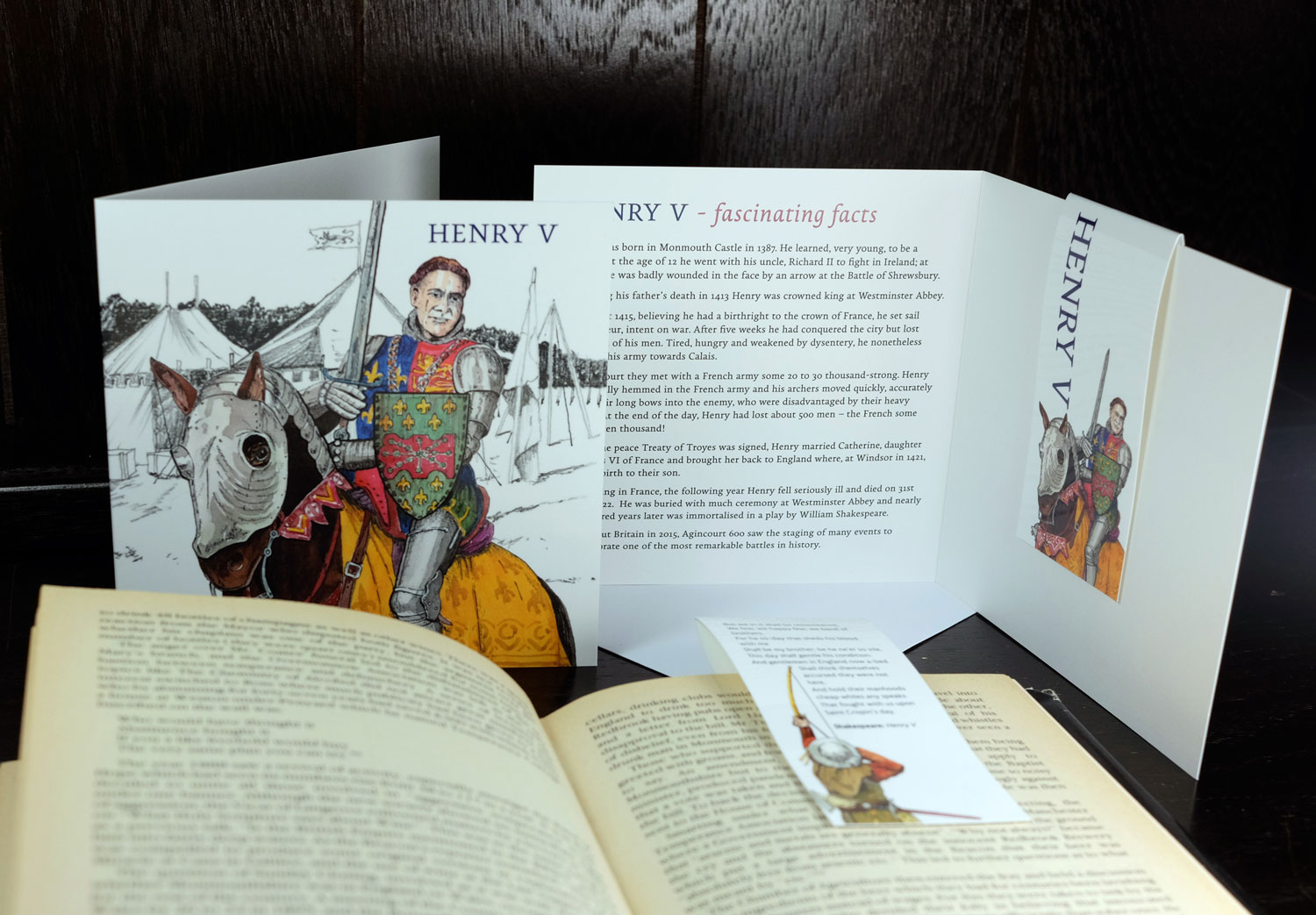 The first in our series of Historical figures - Henry V who was born in Monmouth Castle. This year celebrates 600 years since the battle of Agincourt. Events are being held up and down the Country (including Monmouth) to celebrate.