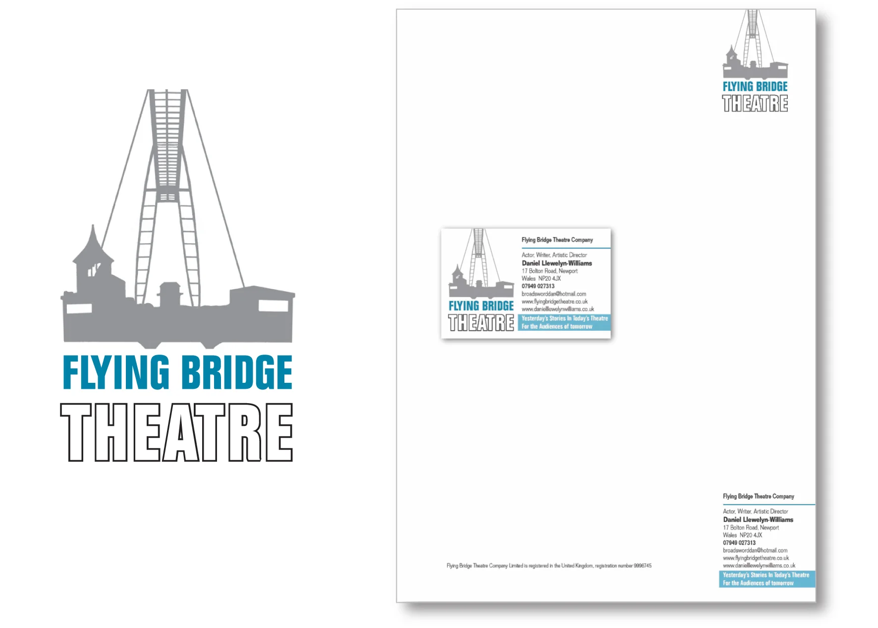 Flying Bridge Theatre Logo and Stationery