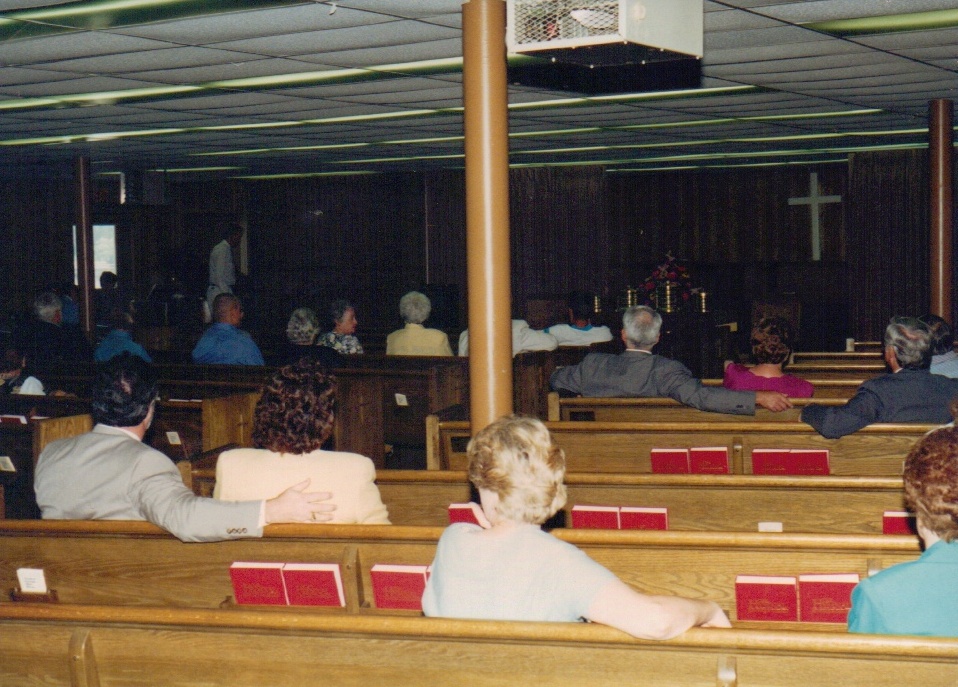  During the 1996 remodel, church services were held in the fellowship hall. 