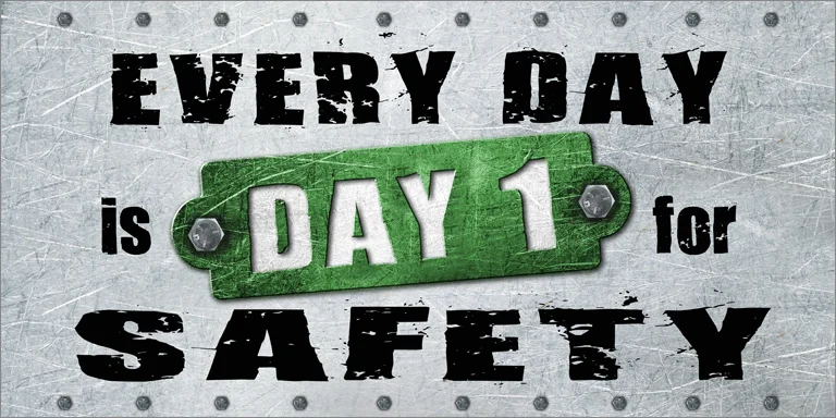 Standard vinyl safety banner
