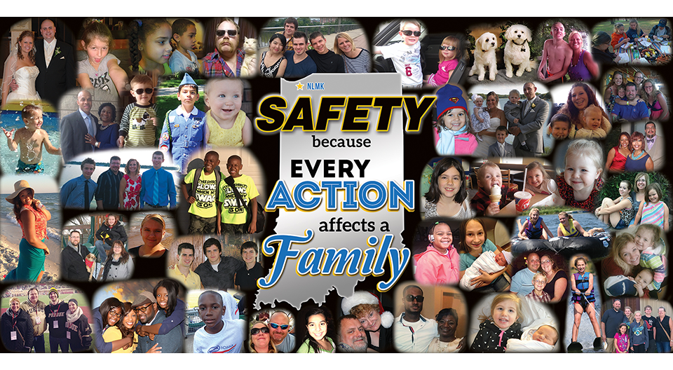 NLMK Indiana - 30' x 50' Custom Collage Safety Banner