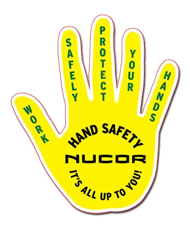 Custom hard hat safety stickers