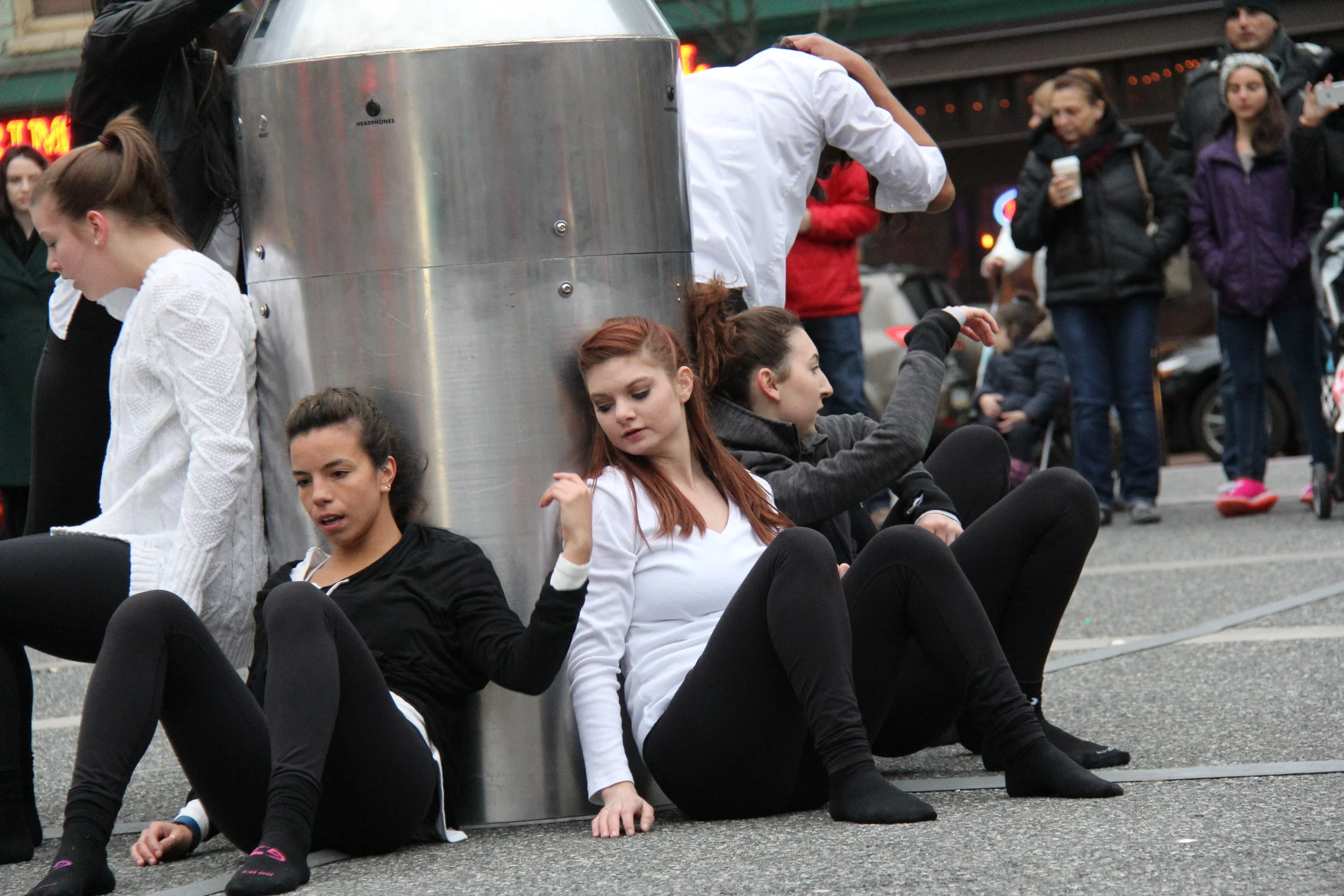  A performance by tap dancers from Point Park University at the opening of  Mix-N-Match . Photograph by Kahmeela Friedson.&nbsp; 