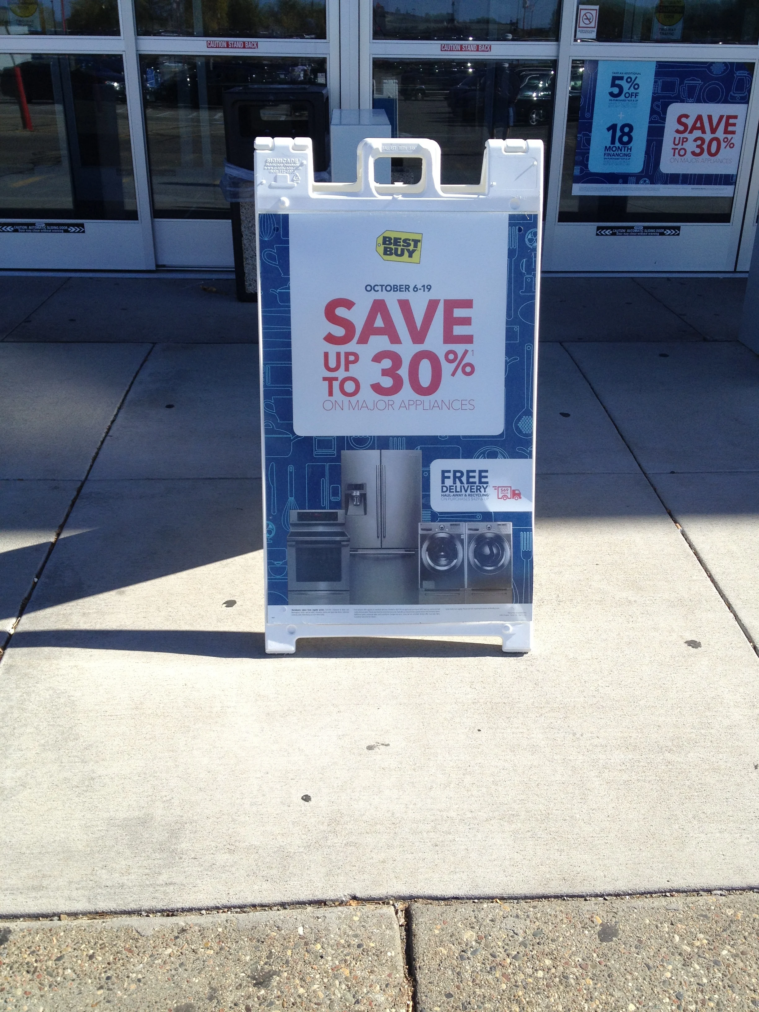 Columbus Day Major Appliance Sale