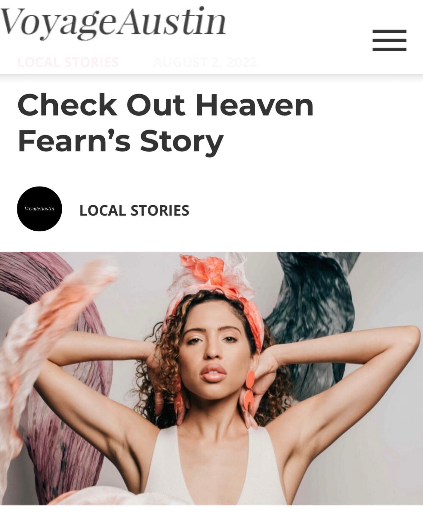 ✨ITS LIVE ✨So honored to be featured in @voyageaustin &ldquo;Hidden Gems: Local Business and Creatives You Should Know&rdquo; 🥰🙏🏽 Click the #linkinbio for the full article and learn more about my background as an actress, model and digital creator