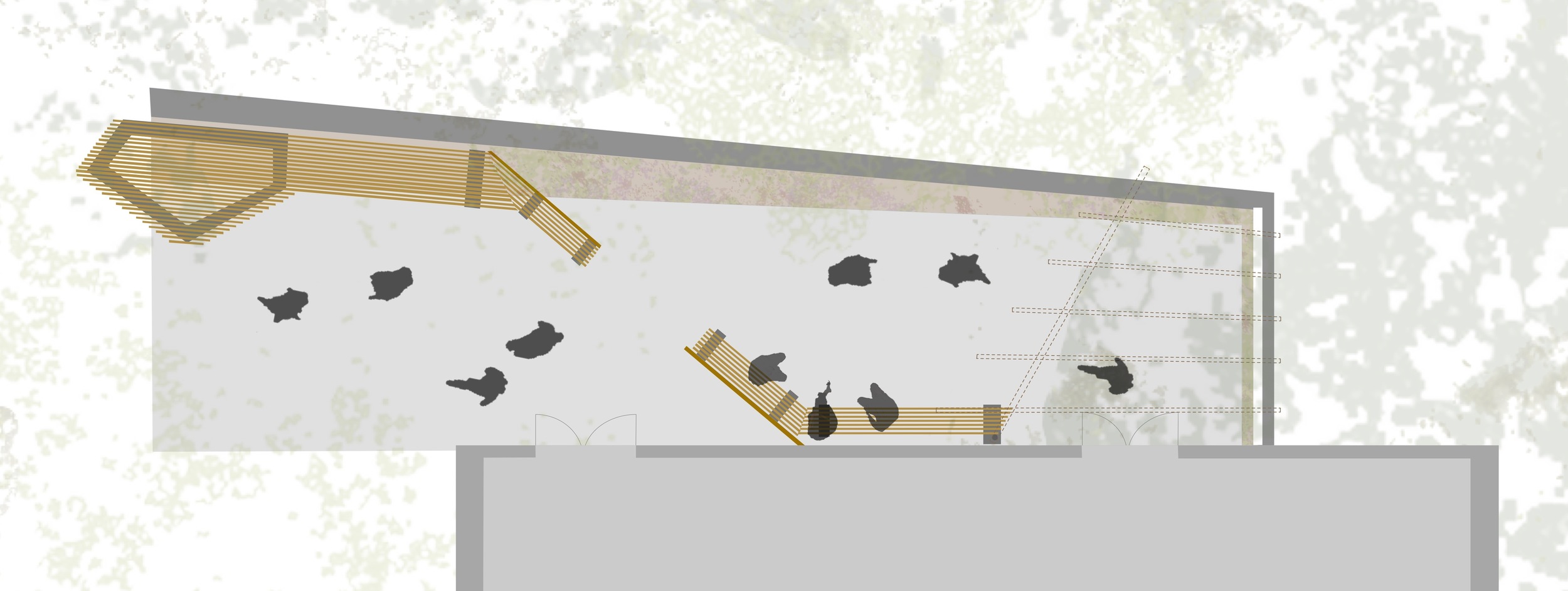 Living Courtyard, final plan drawing. May 2012.