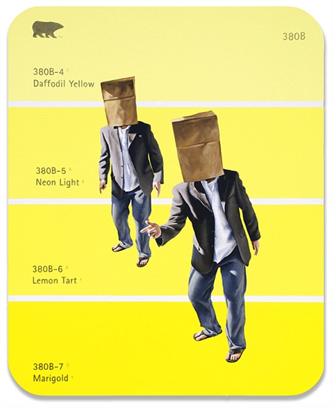 Shawn Huckins ' Paint Chip Series @ Art + Soul Gallery
