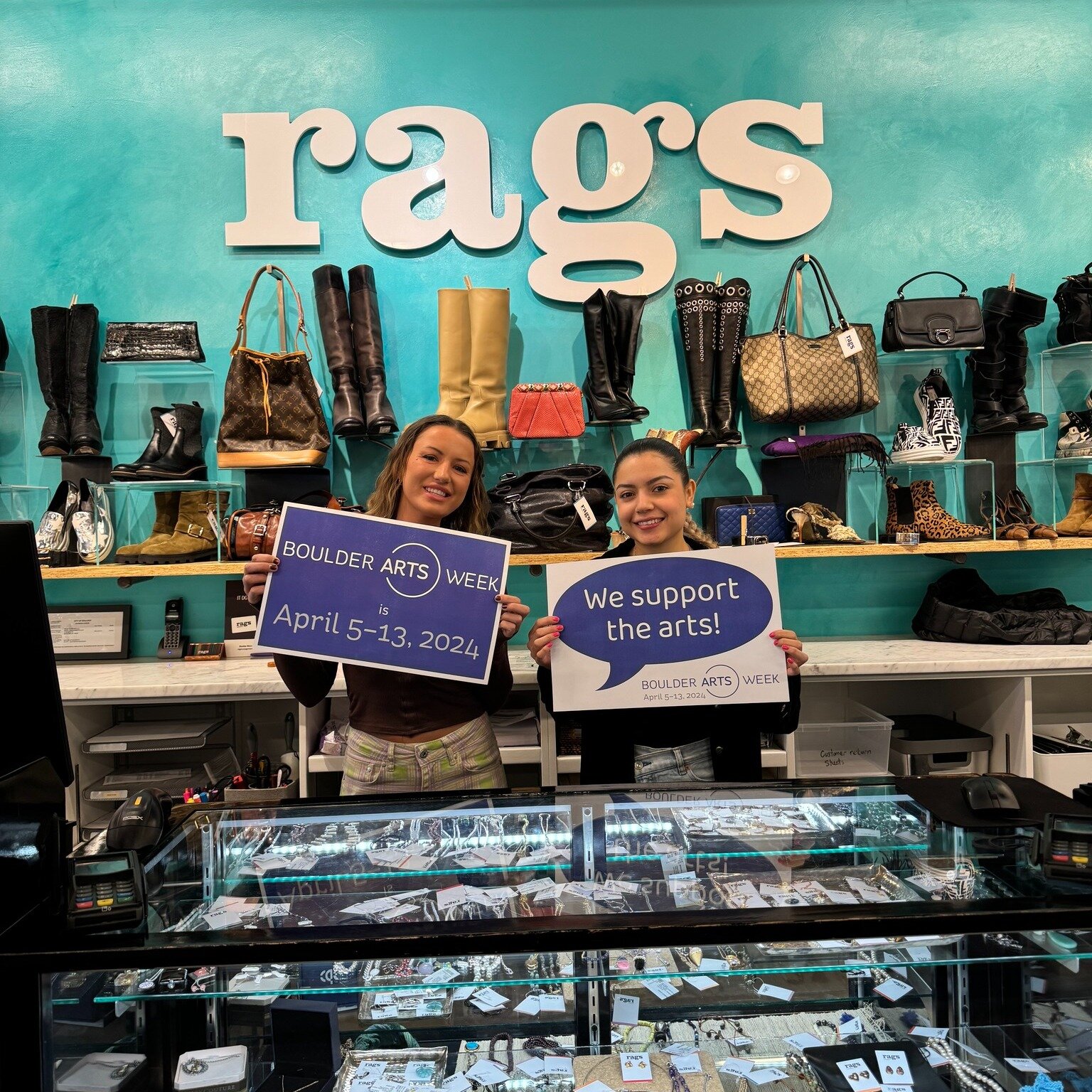 Join us for Boulder Arts Week April 5th - April 13th! New events are added to our calendar every day! https://www.boulderartsweek.org/calendar

Our local businesses help support and promote Boulder Arts Week! Rags is one of our 2024 champions! Rags C