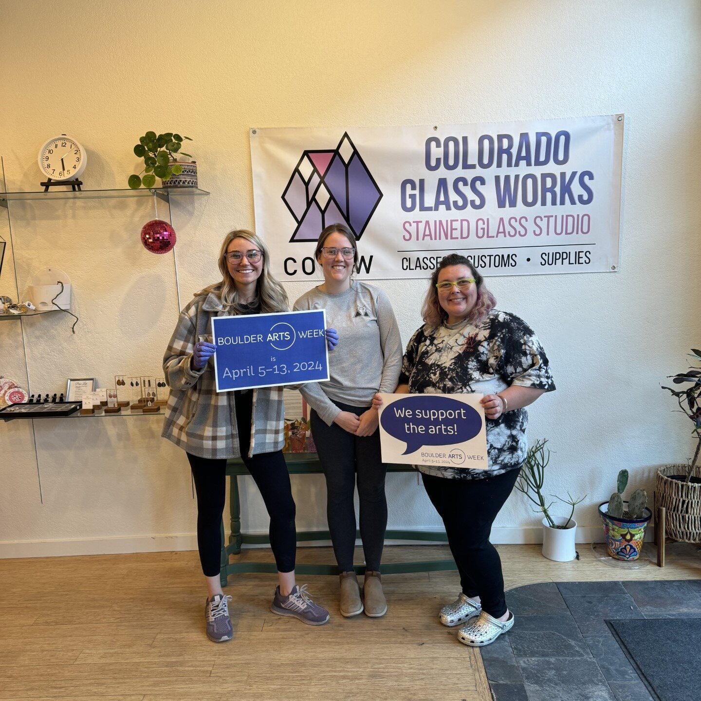 New events are being added to the Boulder Arts Week event calendar every day! 
https://www.boulderartsweek.org/calendar

Our local businesses help us make Boulder Arts Week a success! Colorado Glass Works is a stained glass studio offering workshops 