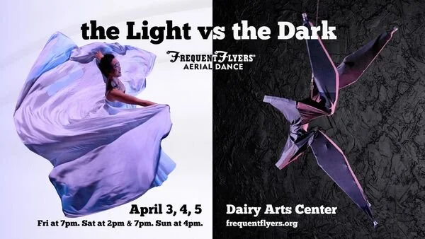 🌗 What happens when light and the dark battle for the same stage? 🌗

Find out during Boulder Arts Week! 

This performance combines aerial choreography, movement, and music inspired by The Last of Us Part II to explore the tension between light and