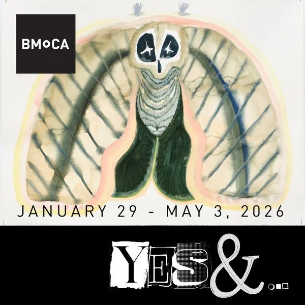 Don&rsquo;t miss Yes, And&hellip;at  @bmoca 

Rooted in improv, this exhibit celebrates acceptance, intuition, and creativity in all its forms. 

18 artists, 18 perspectives, and a mix of styles coming together to show what happens when you say yes t