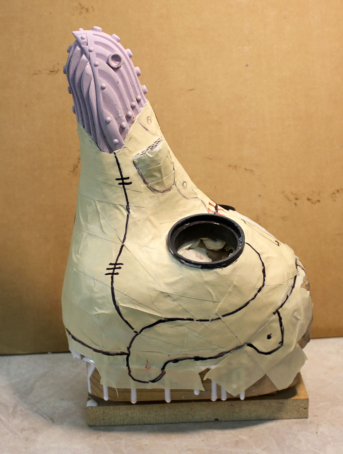 Sculpted in clay