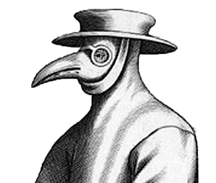 Etching of Plague Doctor