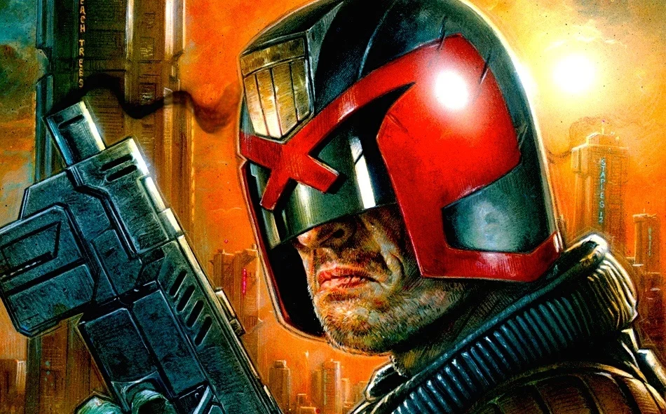 The Current Judge Dredd Helmet that I based mine on