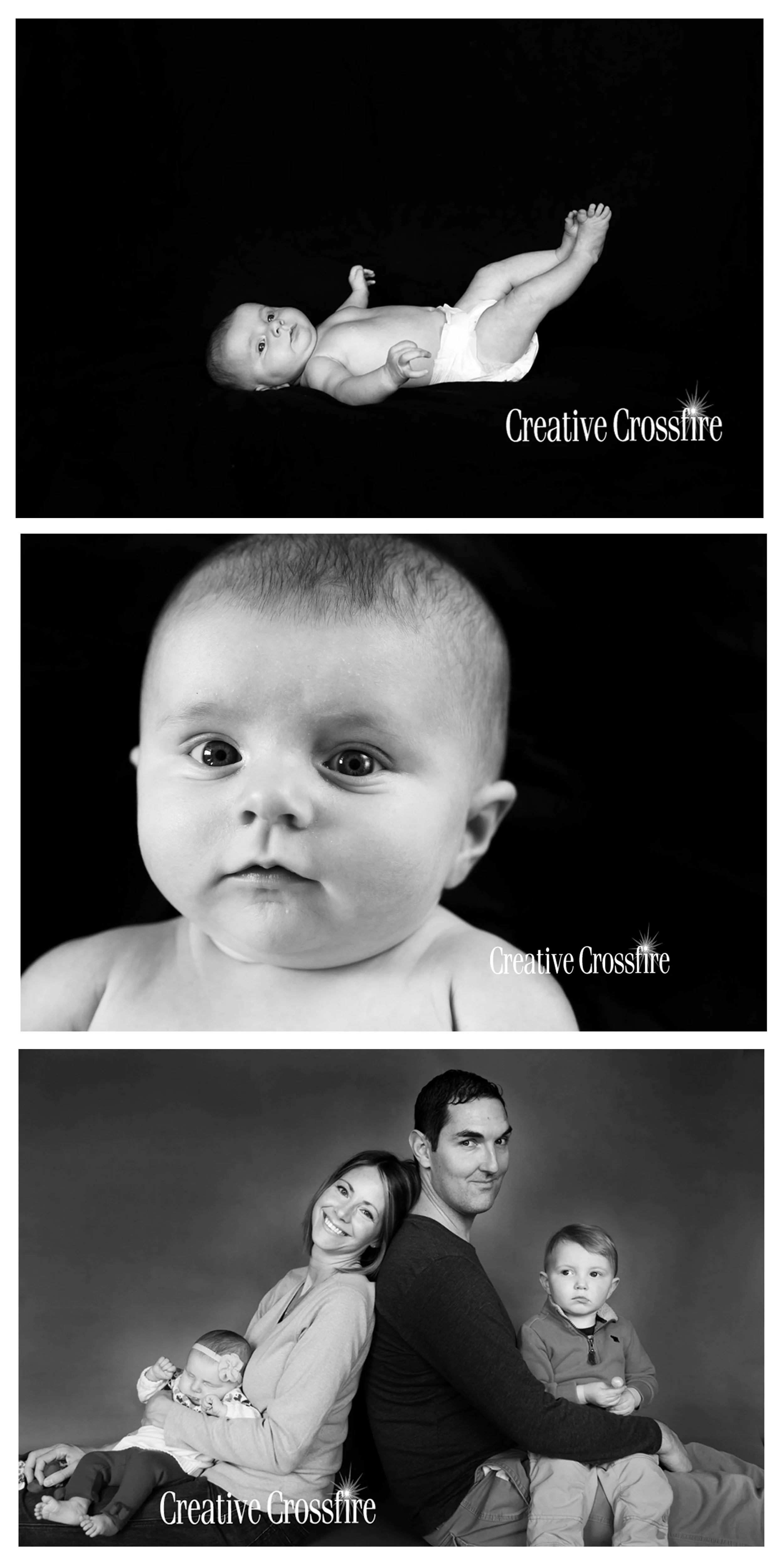 What makes this family cuter? A revisit to the ever appealing black and white photography! Classic and timeless.