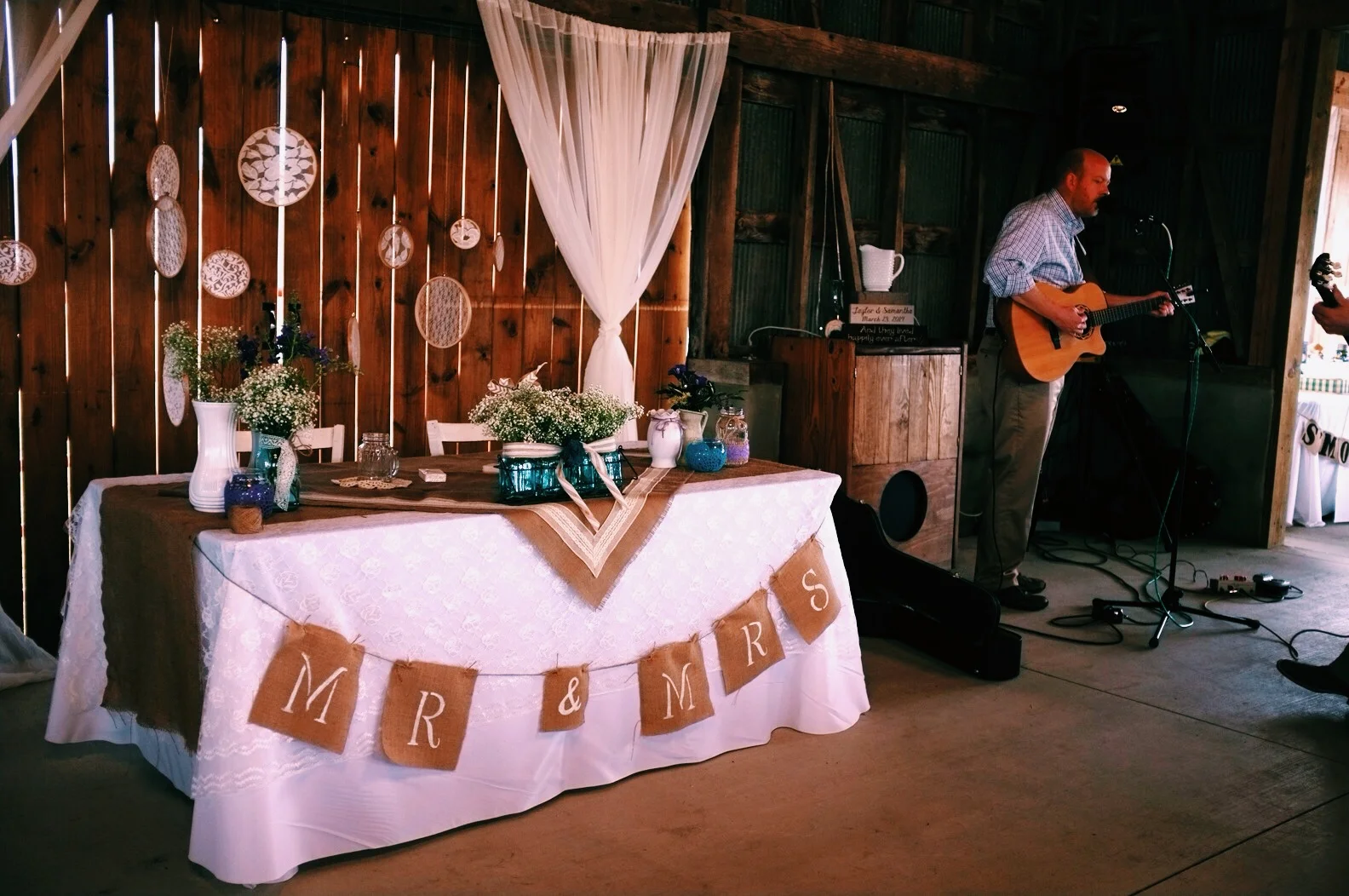 The head table and musicians