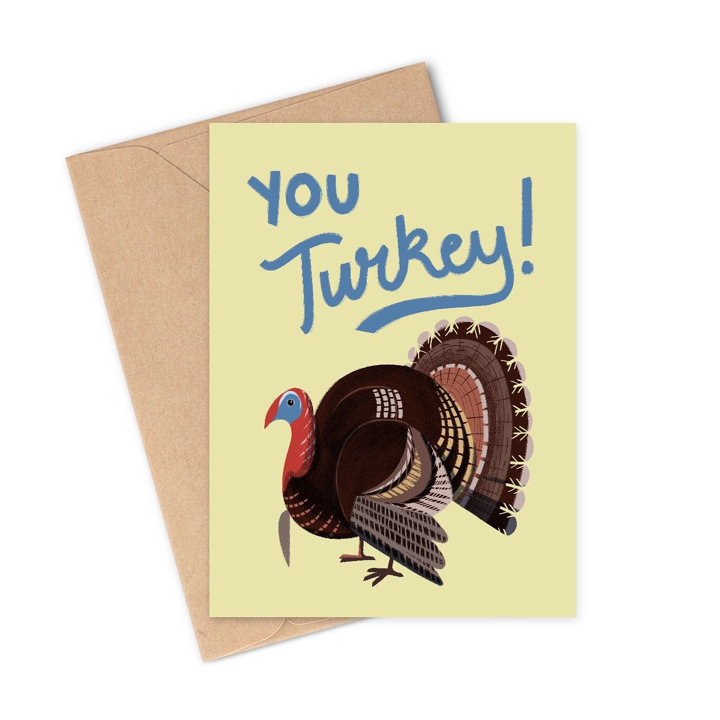 You Turkey! I am having fun with these... #stationery #greetingcards #illustration #illustrationartists #printandpattern #handtype