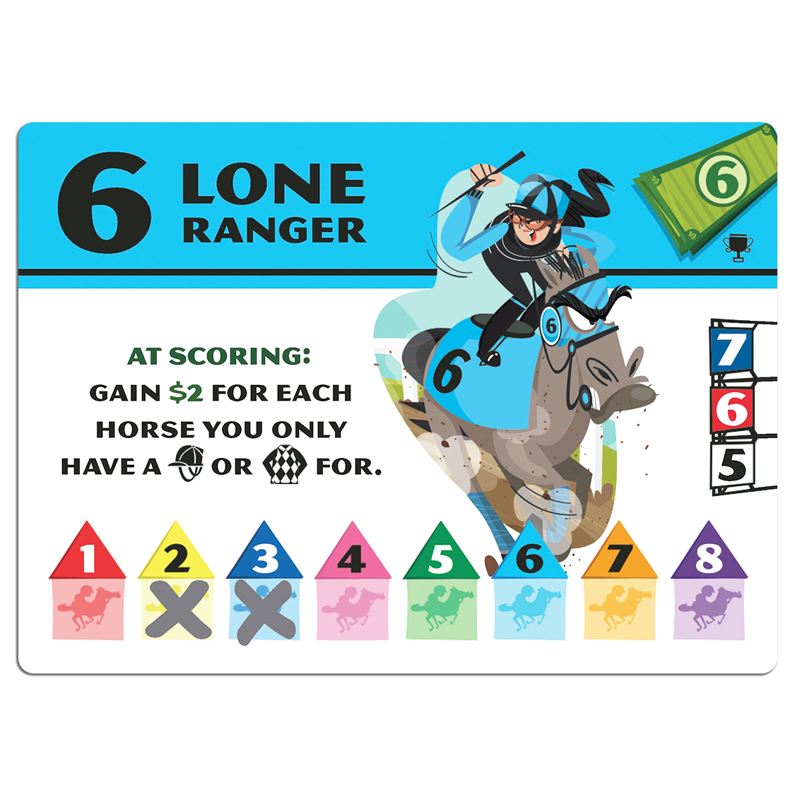 Long Shot Dice Game - Horse Set 7 - Card 6.png