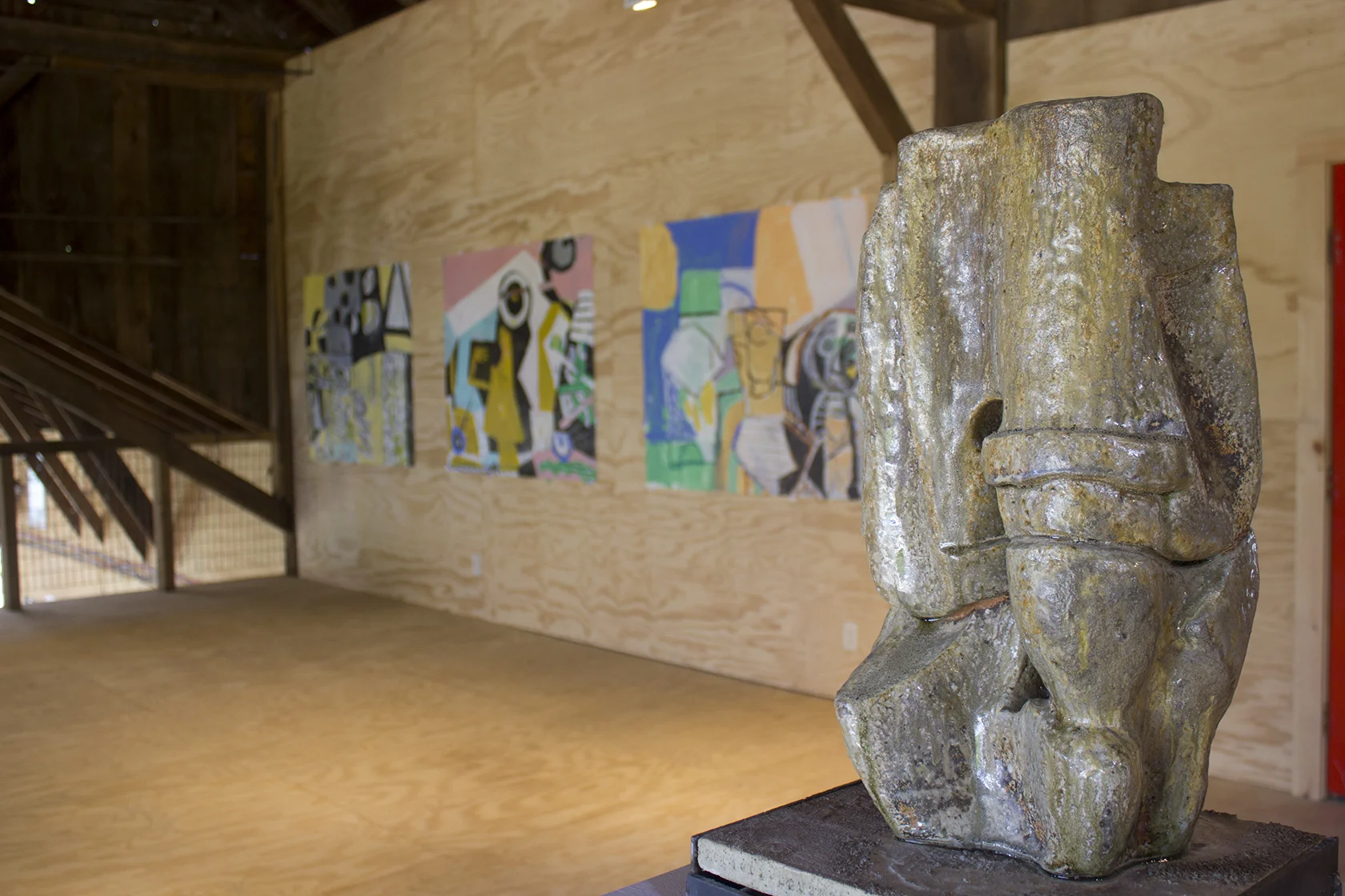 Dan Greenfeld and Anne Richter in Barn 1, 2nd Floor. 2014